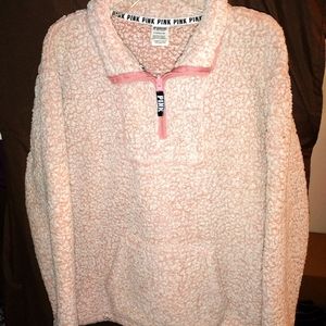 PINK Sherpa Pullover
